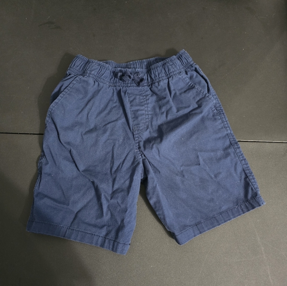 Wonder Nation Boys Dark Navy Blue Flat Front Shorts Size Medium 8